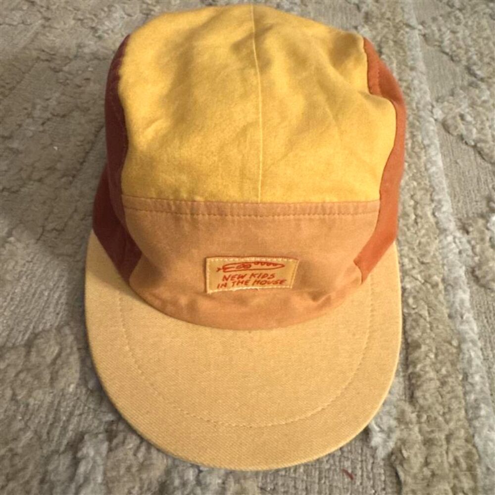 New Kids in the House Calvin Sunflower 5 Panel Cap Teen Upcycled